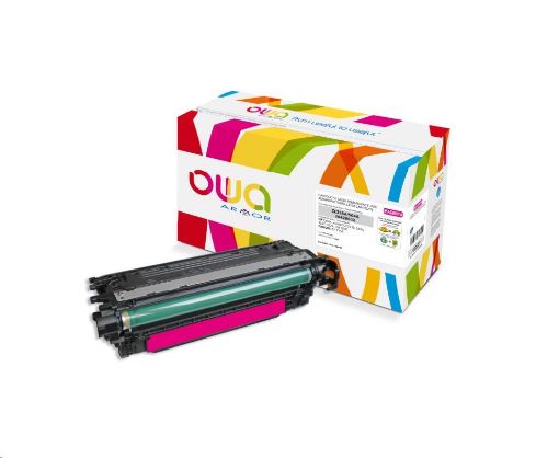 Obrázek OWA Armor toner pro HP Color Laserjet CP3525, 7000 Stran, CE253A, červená/magenta