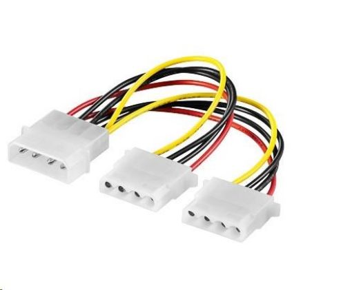 Obrázek PREMIUMCORD Kabel napájecí HDD 5,25"-2x5,25" (molex)