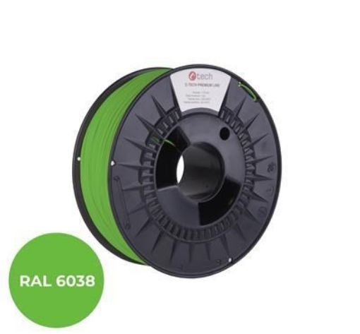 Obrázek C-TECH Tisková struna (filament) PREMIUM LINE, ASA, luminiscenční zelená, RAL6038, 1,75mm, 1kg