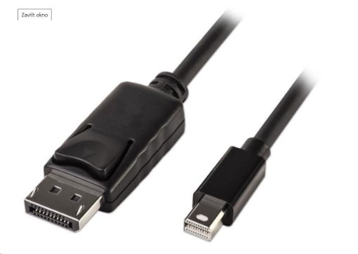 Obrázek PREMIUMCORD Mini DisplayPort - DisplayPort V1.2 přípojný kabel M/M 1m