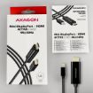 Obrázek AXAGON RVDM-HI14C2, Mini DisplayPort -> HDMI 1.4 redukce / kabel 1.8 m, 4K/30Hz