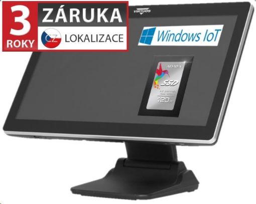 Obrázek Virtuos AerPOS PP-8632CV, 22", 8GB, 120GB SSD, Win 10 IoT, kapacitní, bezrámečkový