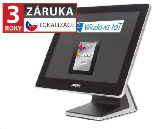 Obrázek Virtuos AerPOS PP-9667CV, 17" LCD LED 350, i3, 4GB, 120GB SSD, Win 10 IoT. kapacitní, bezrámečkový