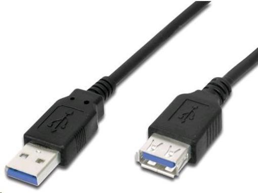 Obrázek PremiumCord Prodlužovací kabel USB 3.0 Super-speed 5Gbps A-A, MF, 9pin, 0.5m