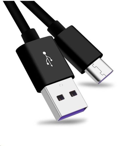 Obrázek PremiumCord Kabel USB 3.1 C/M - USB 2.0 A/M, Super fast charging 5A, černá, 1m