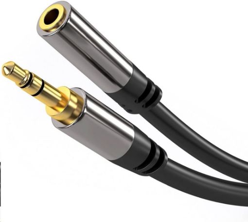 Obrázek PREMIUMCORD prodlužovací kabel, Jack 3.5mm - Jack 3.5mm M/F 1,5m