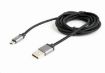 Obrázek GEMBIRD Kabel USB A Male/Micro B Male 2.0, 1,8m, opletený, černý, blister