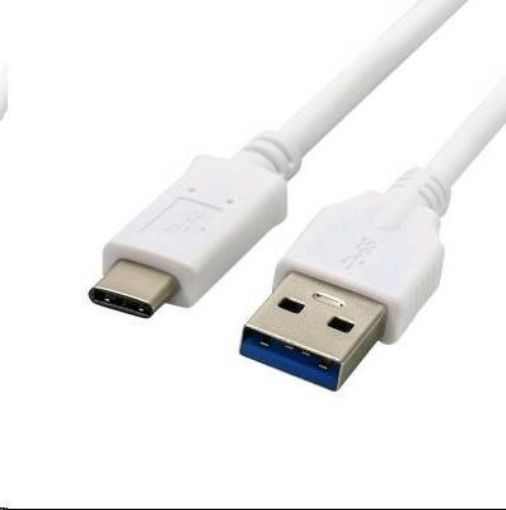 Obrázek C-TECH kabel USB 3.0 AM na USB-C kabel (AM/CM), 2m, bílý