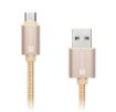 Obrázek CONNECT IT Wirez Premium Metallic micro USB - USB, gold, 1m