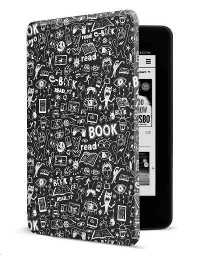 Obrázek CONNECT IT pouzdro pro Amazon NEW Kindle Paperwhite 4 (2018), černé Doodle