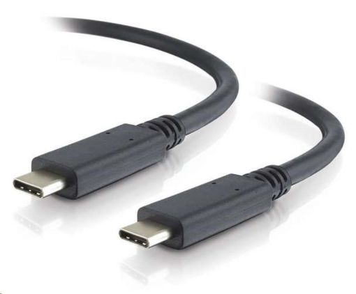 Obrázek PremiumCord USB-C kabel ( USB 3.2 generation 2x2, 5A, 100W, 20Gbit/s ) černý, 0.5m