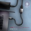 Obrázek AXAGON RUCM-AFAC, kabelová redukce USB-C (M) <-> USB-A (F), 20cm, USB 3.2 Gen 1, 3A, ALU