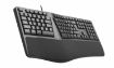 Obrázek C-TECH Klávesnice KB-113E USB, ERGO,  černá, CZ/SK