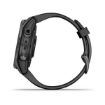 Obrázek Garmin fenix 7s Sapphire Solar, Titan Carbon Gray/ Black Silicone Band