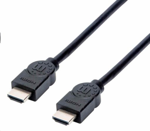 Obrázek Manhattan HDMI kabel, ARC, 3D, 4K@30Hz, Shielded, 1.5m, černá