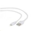 Obrázek GEMBIRD Kabel USB 2.0 Lightning (IP5 a vyšší) nabíjecí a synchronizační kabel, 2m, bílý