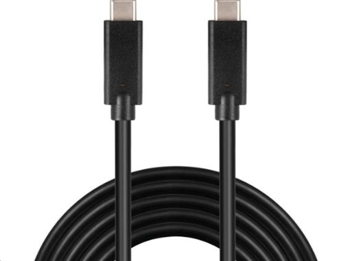 Obrázek PREMIUMCORD USB-C kabel ( USB 3.1 generation 2, 3A, 10Gbit/s ) černý, 0,5m