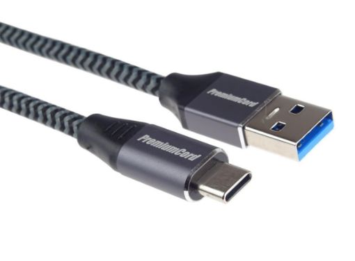 Obrázek PREMIUMCORD Kabel USB-C na USB 3.0 A (USB 3.1 generation 1, 3A, 5Gbit/s) 3m oplet