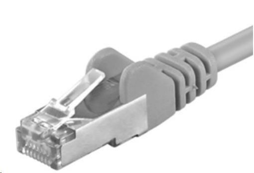 Obrázek PREMIUMCORD Patch kabel CAT6a S-FTP, RJ45-RJ45, AWG 26/7 0,5m šedá