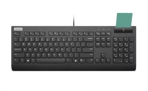 Obrázek LENOVO klávesnice drátová Smartcard Keyboard II CZ/SK - USB, černá