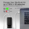 Obrázek AXAGON ACU-DPQ65, GaN nabíječka do sítě 65W, 3x port (USB-A + dual USB-C), PD3.0/QC4+/PPS/Apple, černá