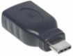 Obrázek Manhattan USB adaptér, USB 3.1 Gen 1, USB-C Male na USB-A Female, 5 Gbps, černá