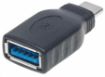 Obrázek Manhattan USB adaptér, USB 3.1 Gen 1, USB-C Male na USB-A Female, 5 Gbps, černá