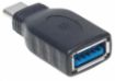 Obrázek Manhattan USB adaptér, USB 3.1 Gen 1, USB-C Male na USB-A Female, 5 Gbps, černá