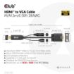 Obrázek Club3D kabel HDMI na VGA, M/M, 28AWG, 2m