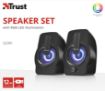 Obrázek TRUST Gemi RGB 2.0 Speaker Set - černý