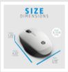 Obrázek HP Dual Mode Silver Mouse 300 - bluetooth myš, připojení ke dvou PC zároveň