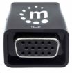 Obrázek Manhattan adaptér HDMI na VGA, Micro Converter, HDMI Male na VGA Female, audio, černá