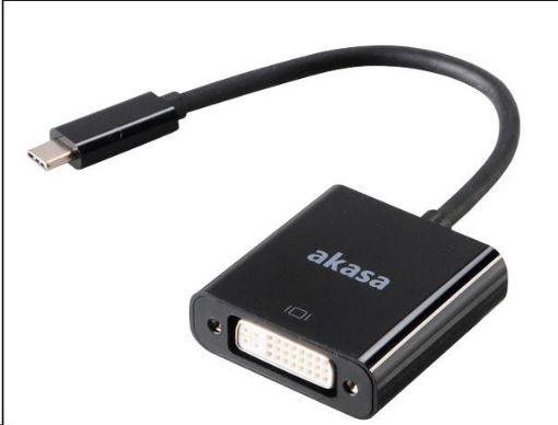 Obrázek AKASA adaptér USB Type-C na DVI