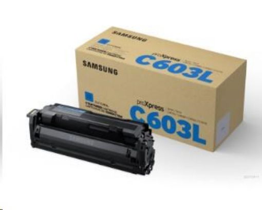 Obrázek HP - Samsung CLT-C603L High Yield Cyan Toner Cartridge (10,000 pages)