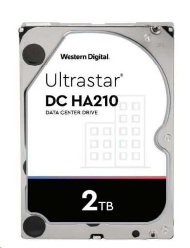 Obrázek Western Digital Ultrastar® HDD 2TB (HUS722T2TALA604) DC HA210 3.5in 26.1MM 128MB 7200RPM SATA 512N SE (GOLD WD2005FBYZ)