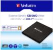 Obrázek VERBATIM externí mechanika DVD-RW Rewriter USB-C, černá + NERO