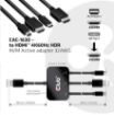 Obrázek Club3D adaptér aktivní USB Type-C + Mini DP 1.2 + HDMI na HDMI 4K60Hz HDR, M/M, 32AWG