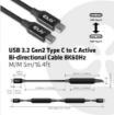 Obrázek Club3D Kabel USB 3.2 Gen2 Type-C to C Active Bi-directional (M/M) 8K60Hz, 5m