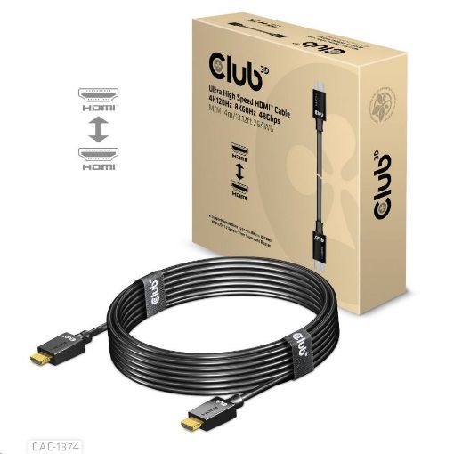 Obrázek Club3D Kabel Ultra Rychlý HDMI™, 4K120Hz, 8K60Hz Cable 48Gbps (M/M), 28AWG, 4m