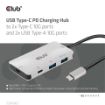 Obrázek Club3D hub USB-C Gen2 PD na 2x USB-C 10G porty a 2x USB-A 10G porty