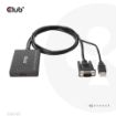 Obrázek Club3D kabel VGA a USB-A na HDMI s ocáskem, M/F, 0.6m