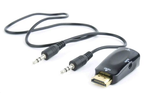 Obrázek C-TECH adaptér HDMI na VGA + Audio, M/F