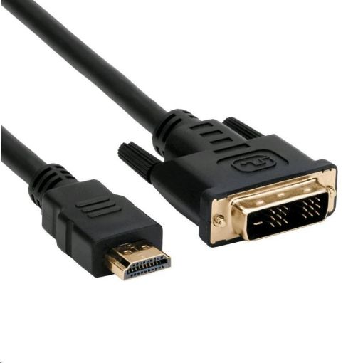 Obrázek C-TECH kabel HDMI-DVI, M/M, 1,8m