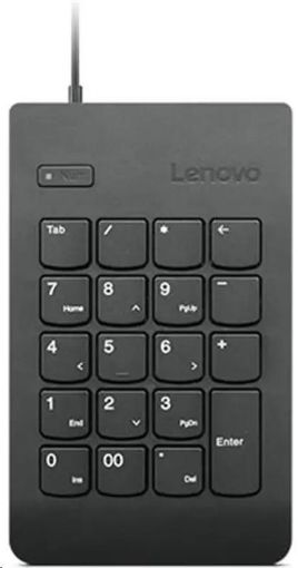 Obrázek LENOVO klávesnice drátová USB Numeric Keypad Gen II, černá