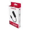 Obrázek AXAGON HUE-M1A, 4x USB 3.2 Gen 1 MINI hub, kovový, kabel USB-A 20cm