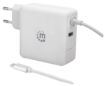 Obrázek MANHATTAN USB nabíječka Power Delivery Wall Charger with Built-in USB-C Cable – 60 W, bílá