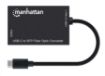 Obrázek MANHATTAN Konvertor USB-C na SFP, Fiber Optic Converter, USB 3.2 Gen 1, černá