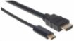 Obrázek Manhattan kabel USB-C to HDMI, 1m, černá