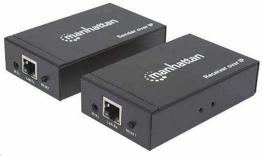 Obrázek Manhattan HDMI rozdělovač, Extends 1080p Signal up to 120m with a Network Switch and Single Ethernet Cable, černá