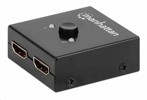 Obrázek Manhattan HDMI rozdělovač, 4K Bi-Directional 2-Port HDMI Splitter/Switch, 4K@30Hz, černá